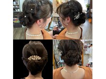 彩葉の雰囲気（ヘアアップ、その他着付けもできます。）
