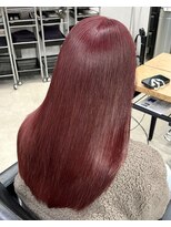 キラ 原宿(KILLA)&nbsp;ブリーチありダブルカラー/チェリーレッド/ローレイヤー/原宿