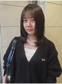 透明感オリーブグレージュカラー/髪質改善/ミディアムレイヤー