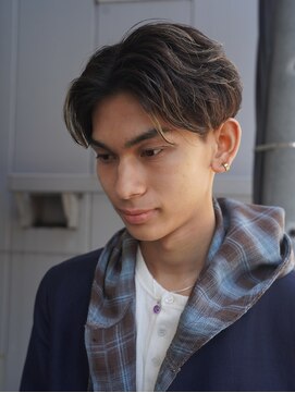 クオル 立川(QOL) ナチュラル 毛流れパーマ ニュアンスパーマ 大人男子 センター