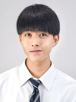 オーシャントーキョーオーバー(OCEAN TOKYO OVER) 黒髪ナチュラルワックスなしツーブロックショートマッシュ