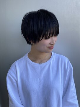 エアー 青山(AIR) 丸みショートシースルーバングくびれショートボブミニボブ