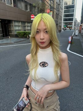 レコ(LECO) レモンイエローカラーハイトーンカラーロングレイヤー