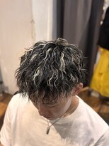バーバーブロス(BAR BER bro's)&nbsp;メッシュ×ツイストスパイラルパーマ/浦安/メンズパーマ