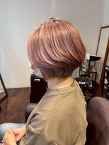 スリーピース(3piece)&nbsp;ニュアンスカラーピンク/ショートボブ