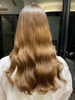 アメリ バイ アピッシュ(Amelie by apish)&nbsp;コテ巻き風パーマ韓国風パーマロングパーマ前髪パーマ