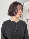 ボブパーマ　ニュアンスパーマ　チョコレートブラウン