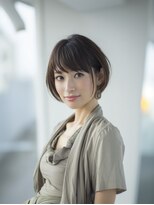 ハピネスフィール 宇治店(Happiness FEEL)&nbsp;大人丸みショートボブ／ウォームベージュ