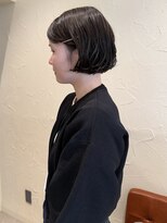 パドマ(Padma)&nbsp;パーマの残りを活かしながらすっきりまあるいボブ