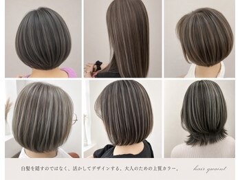 ヘアークウェイント(hair quaint)の写真/白髪を活かした自然な仕上がり♪大人女性の上質カラー