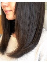 リエットヘア(Lie et.hair)&nbsp;上品なツヤ感。大人のナチュラルブラウン｜西尾 美容室