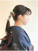 ロング×暗めカラー