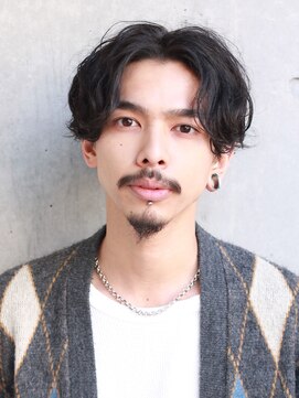 マイロ(mailo) 男らしいくせ毛風パーマ大人センターパート