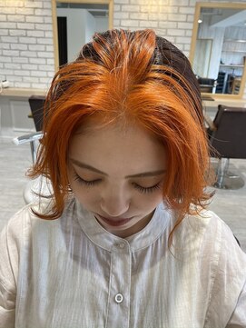 シエル 千葉店(CIEL) フェイスフレーミング×オレンジ