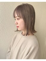 ヨーク(yoke)&nbsp;【yoke】切りっぱなしボブ/ミルクティーグレージュ