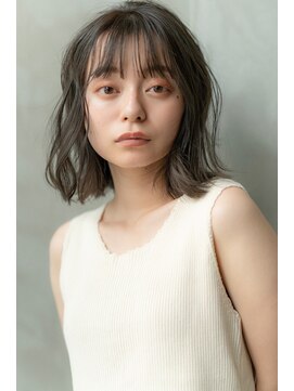 オースティン 錦糸町(AUSTIN) 大人かわいい前髪セシルカットココアブラウンフリンジウェーブ