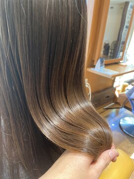 オッジ 六本松店(oggi) 白髪カバー抹茶ラテ+酸熱髪質改善トリートメント+小顔カット