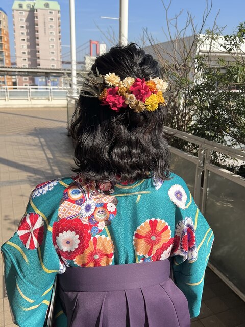 卒業式 着付け＋ヘアセット【千代田彩夏】