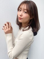 フレーム 博多店(FRAME)&nbsp;【FRAME博多】可愛い顔周りのミディアムヘア