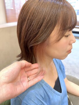 トリニティ 本厚木(trinity) インナーカラー/ホワイトベージュ/外はねボブ/本厚木/