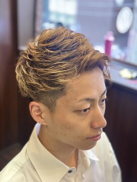 ヒロギンザ 神田店(HIRO GINZA) ツーブロックジェットアップバングショートスタイル