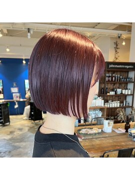 ミル(1001 mille) ピンクカラー/ブリーチ無し/ボブ/ピンクベージュ