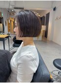襟足ギリギリパツっとミニボブ