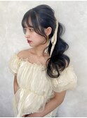 【pinue】ゆるふわ韓国ポニーテール @UTAR