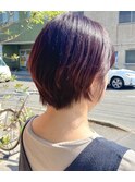ワインレッドカラー×ブリーチなし