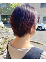 ハンズエミュ(hands emu) ワインレッドカラー×ブリーチなし