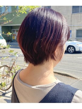 クレル(kurel) ワインレッドカラー×ブリーチなし