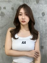 シーシンジュク 新宿南口(Sea shinjuku)&nbsp;オリーブグレー×小顔[ココアベージュ/黒髪/くらげヘアー]