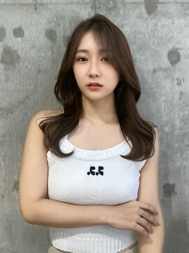 シーシンジュク 新宿南口(Sea shinjuku) オリーブグレー×小顔[ココアベージュ/黒髪/くらげヘアー]