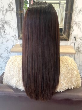 キャパ セントラル 天神 大名店(CAPA central) 美髪ストレートロング　縮毛矯正　髪質改善　ベージュカラー