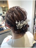 結婚式アレンジ卒業式成人式お呼ばれヘアアップヘア