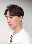 センターパート フェーザーショート