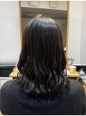 ミディアムコテ巻き風パーマ