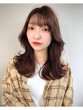 オグジュアリー 表参道(aux.) 10代20代30代大人可愛い韓国風シースルーバングくびれへア