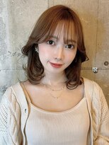 タヤ 府中店(TAYA)&nbsp;20代シースルーバングオリーブカラー外ハネミくびれミディ