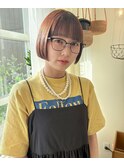 ぱつっとボブとオン眉バング(AIRI指名)