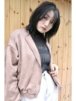 ブゾン(buZon)&nbsp;buzon 外はねミディアム×シースルーバング