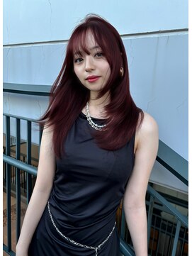 ボタン テンジン(VOTAN tenjin) 【杉本大地】韓国ヘア/ミディアムレイヤー/ワインレッド/天神