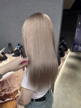 ペレ 栄店(PELE) ホワイトグレージュ/デジタルパーマ/チェリーブラウン/栄