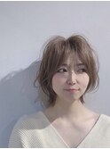 白髪ぼかしベージュ