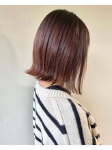 プレッティ フォー ヘア(PRETTY FOR HAIR)&nbsp;チェリーピンクカラー×外ハネヘア