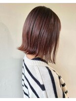 プレッティ フォー ヘア(PRETTY FOR HAIR) チェリーピンクカラー×外ハネヘア