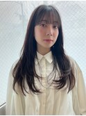 ロングレイヤー/小顔バング/春style/