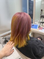アース 菊名店(HAIR&MAKE EARTH)&nbsp;ピンクデザインカラー