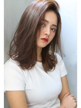 ロゼ 鳳(ROSE) 【ROSE/鳳】フォギーベージュ/艶カラーセミディ yzk1