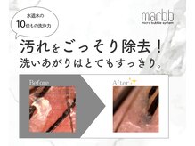 今までの炭酸とはココが違う！炭酸の２０００分の１、通常の水道水の１０倍もの洗浄力♪